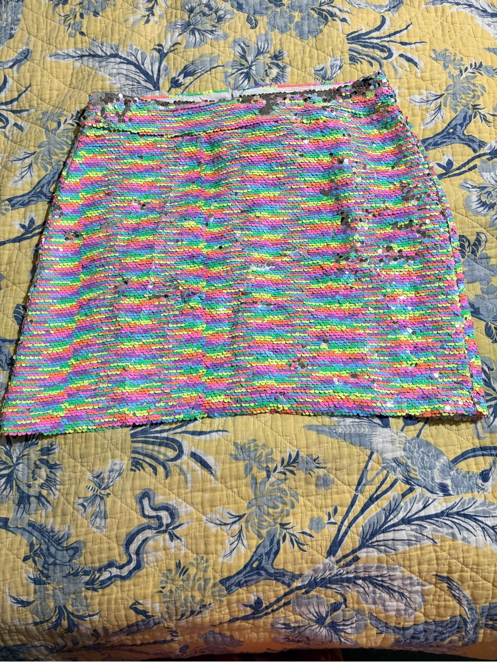 Jess Lea Sequin Mini Skirt in Multicolor Sz. medium - Picture 4 of 8